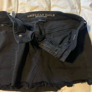AE black jean skirt